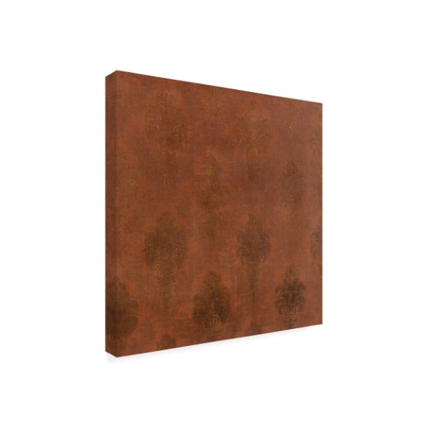 Pablo Esteban 'Black Stencil Rust' Canvas Art,18x18